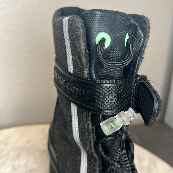 Converse Chuck Taylor All Star Gr82 Heeled Combat Boots in Black/Gray - Size 6.5 - Picture 11 of 14